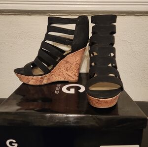 G by Guess, wedge sandals